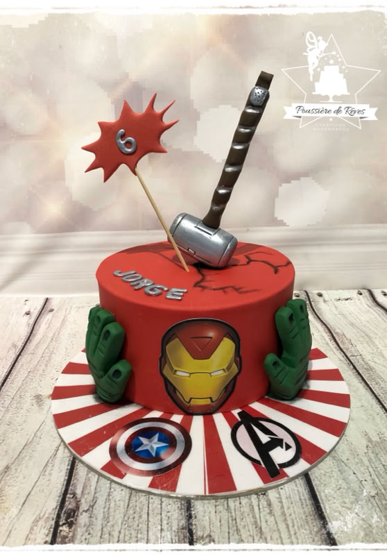 gâteau super héros