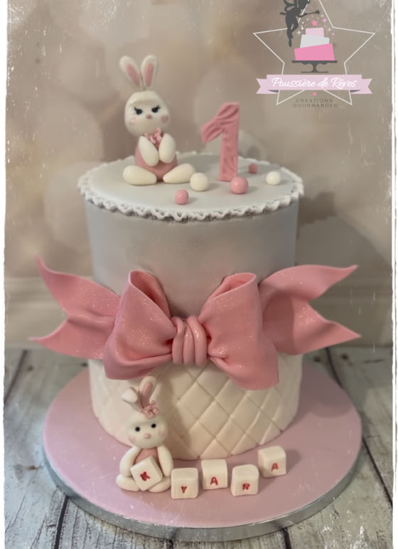 gàteau girly lapin